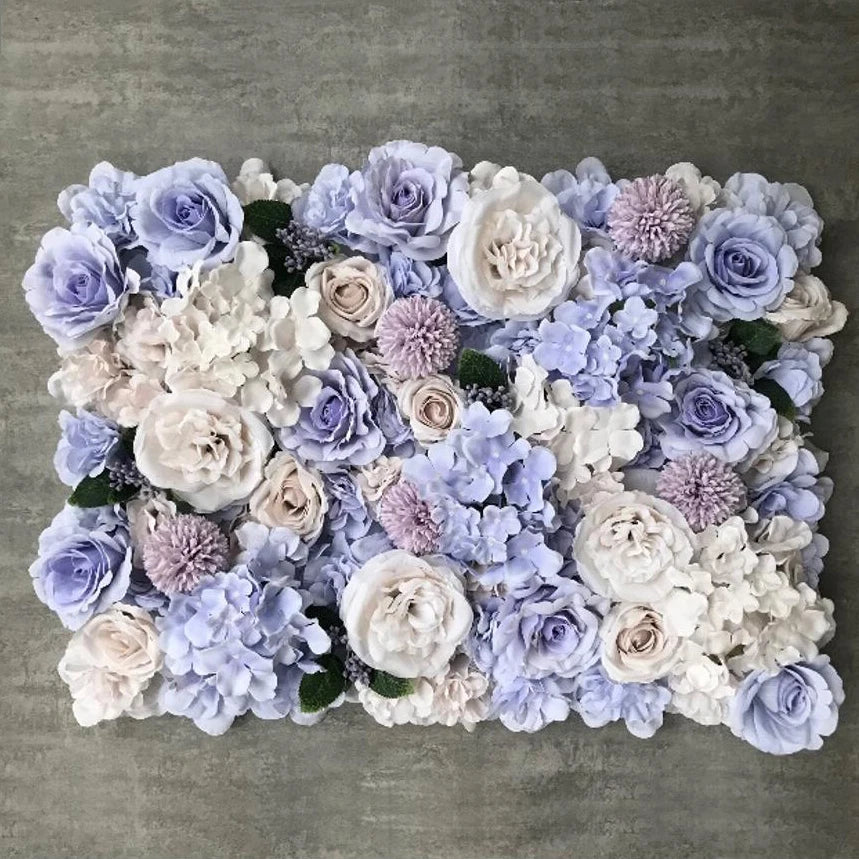 Romantic Silk Rose Flower Wall Panel