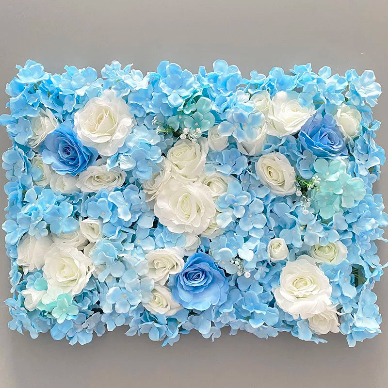 Romantic Silk Rose Flower Wall Panel