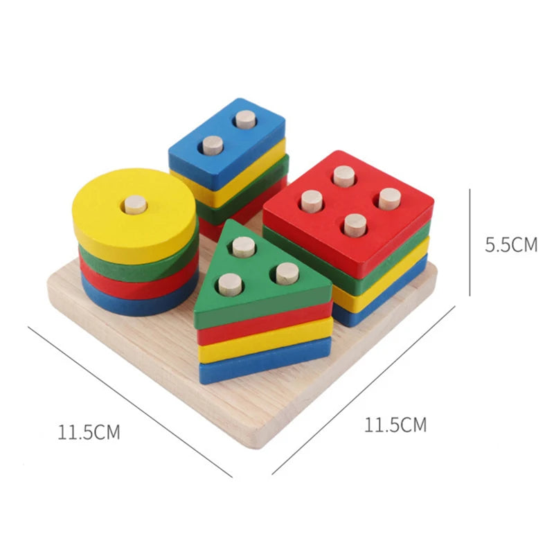 Wooden Shape Matching Puzzle Toy