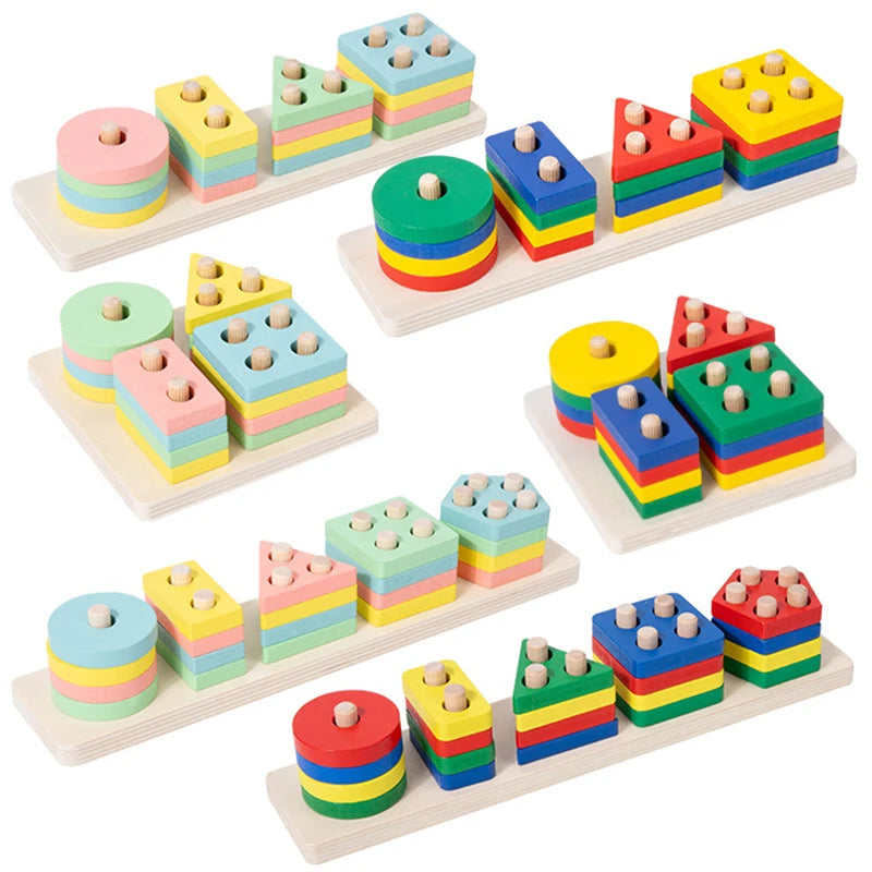Wooden Shape Matching Puzzle Toy
