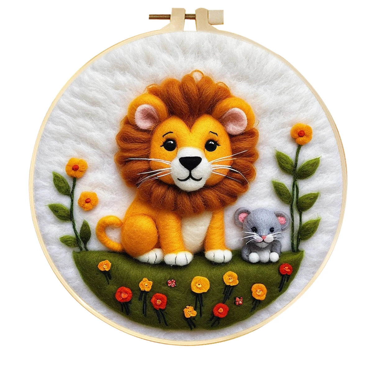 DIY Animal Wool Felting Painting Kit