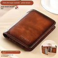 Vintage Genuine Leather Trifold Wallet