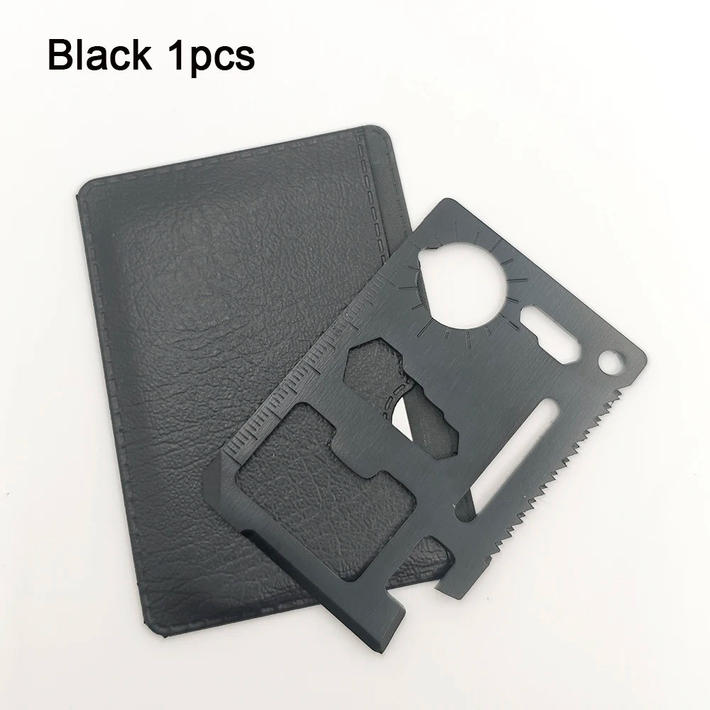 11-in-1 Multi-Function Pocket Survival Tool Card