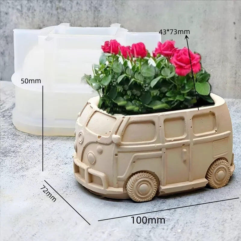 Bus Planter & Storage Silicone