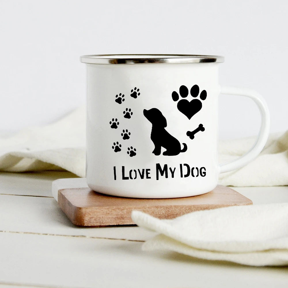 Funny Dachshund Enamel Mug