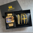 Luxury Men's Watch & Bracelet Gift Set