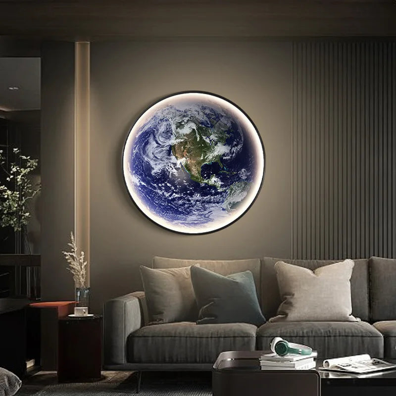 Dimmable LED Moon Wall Light