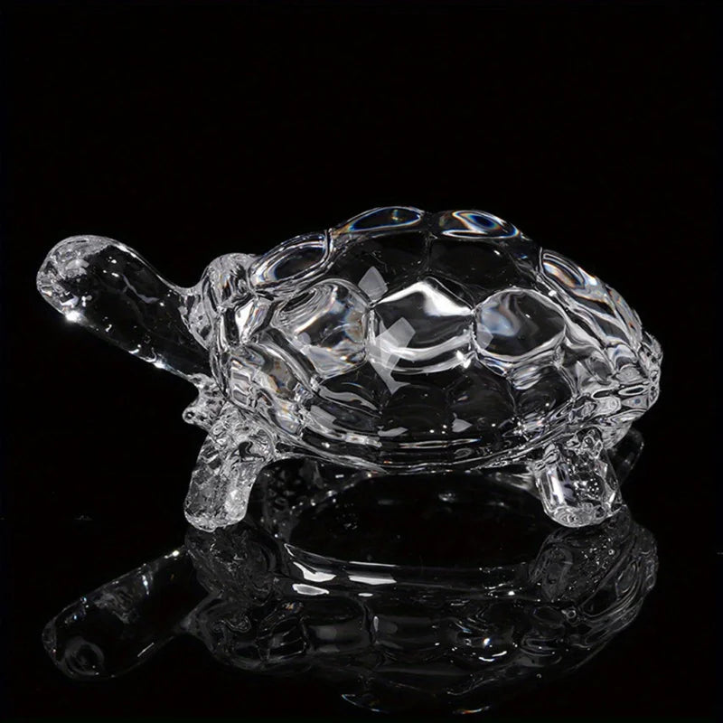 Lucky Crystal Turtle Desk Ornament