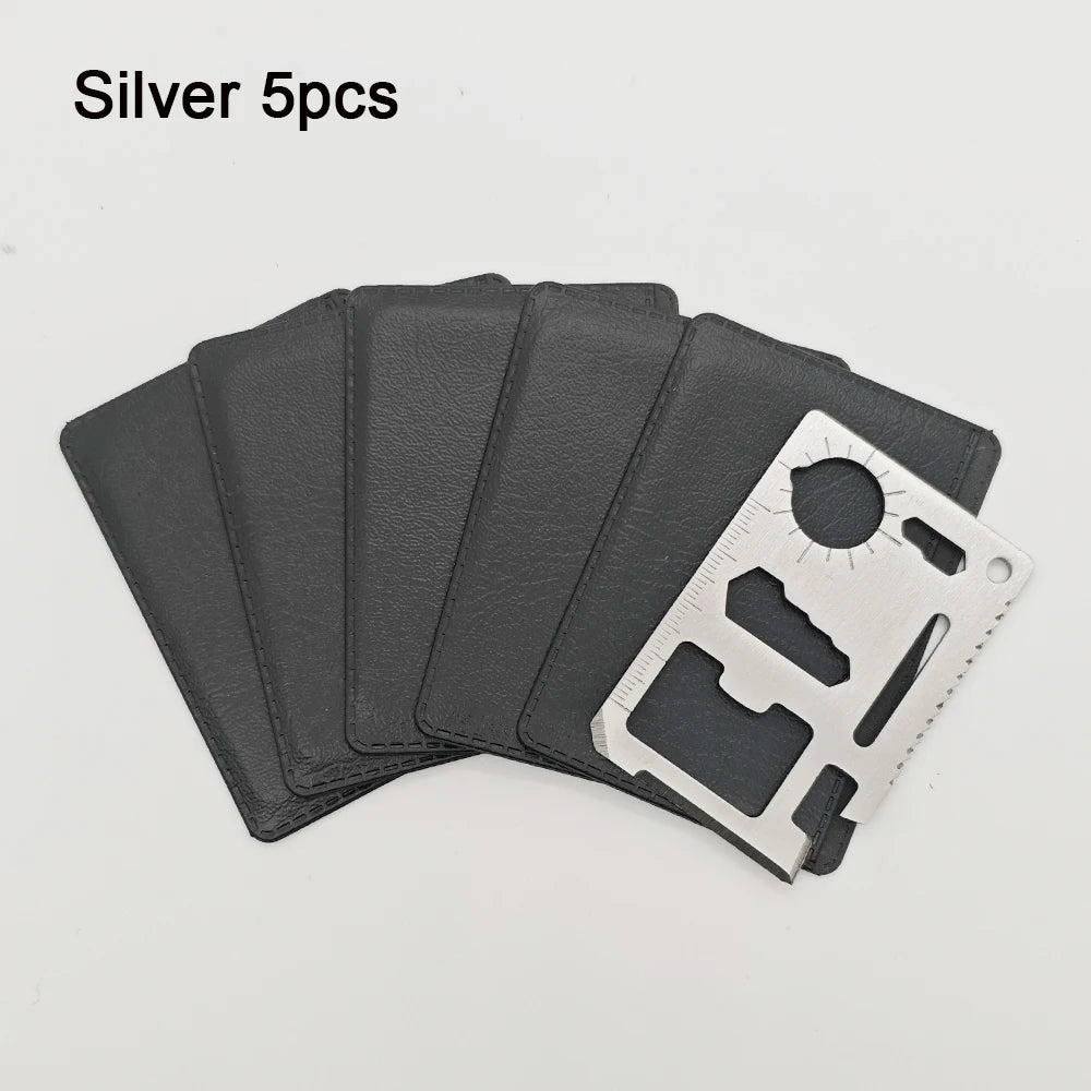 11-in-1 Multi-Function Pocket Survival Tool Card