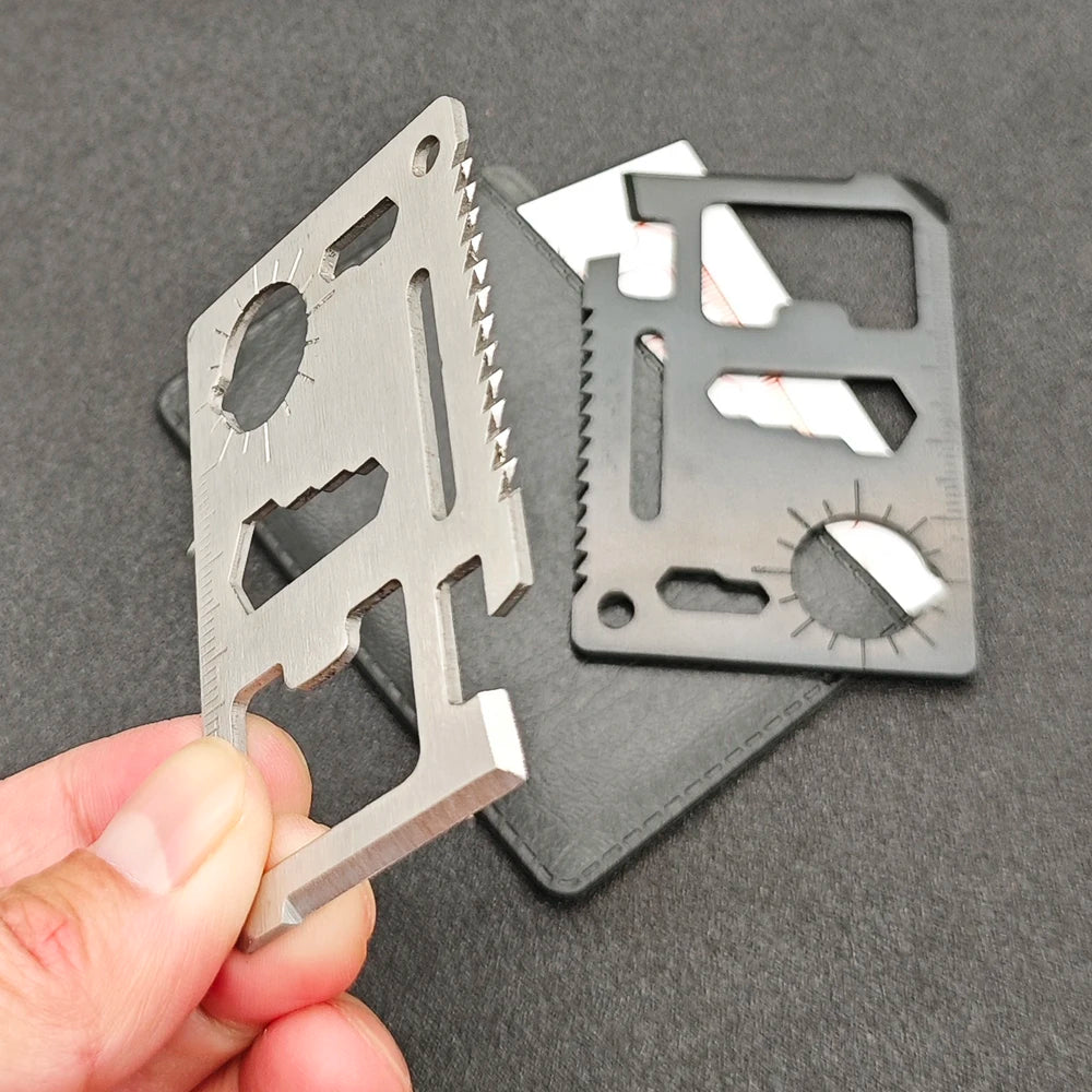 11-in-1 Multi-Function Pocket Survival Tool Card