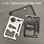 11-in-1 Multi-Function Pocket Survival Tool Card
