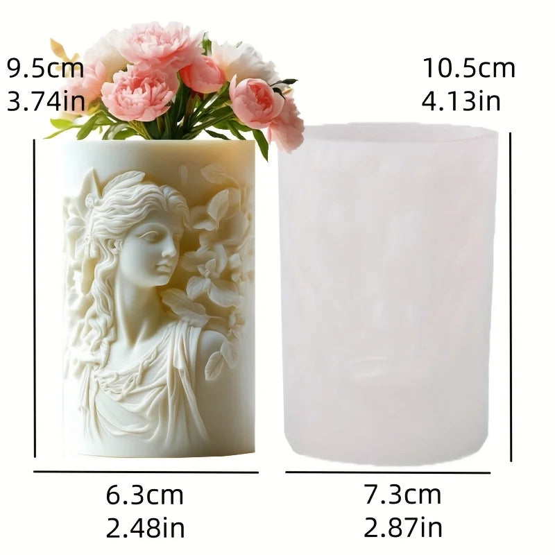Cute Girl Candle & Succulent Mold
