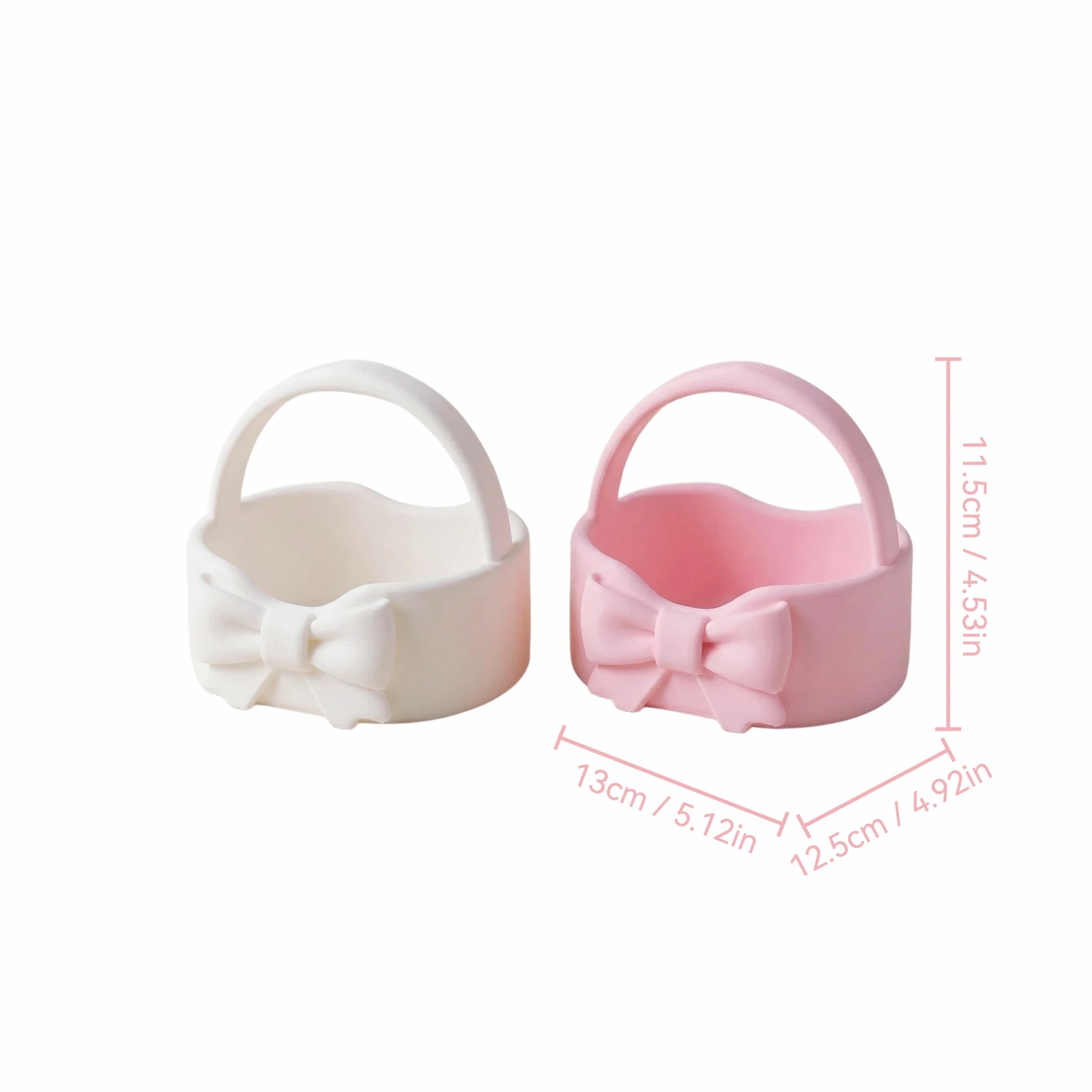 Cute Bow Storage Basket Organizer
