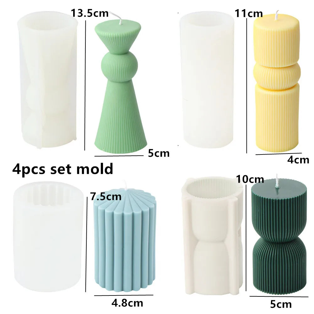 Geometric Silicone Candle Mold