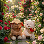 Romantic Rose Teddy Bear Plush Gift