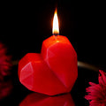 3D Heart-Shaped Love Candle