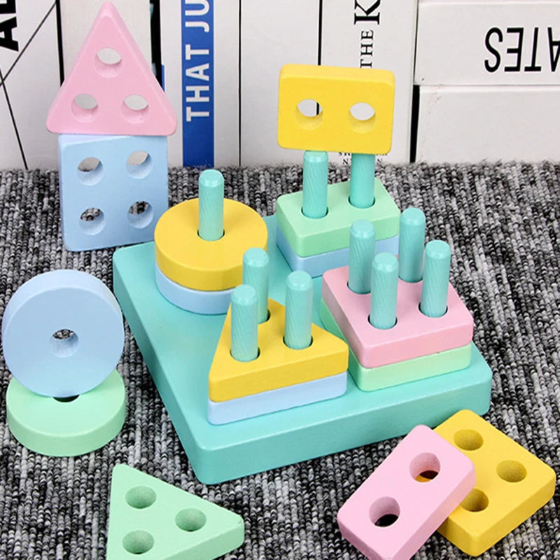 Wooden Shape Matching Puzzle Toy