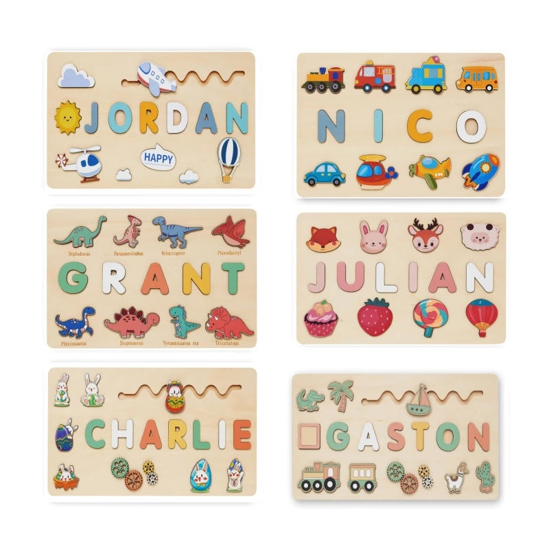 Wooden Name Puzzle for Kids