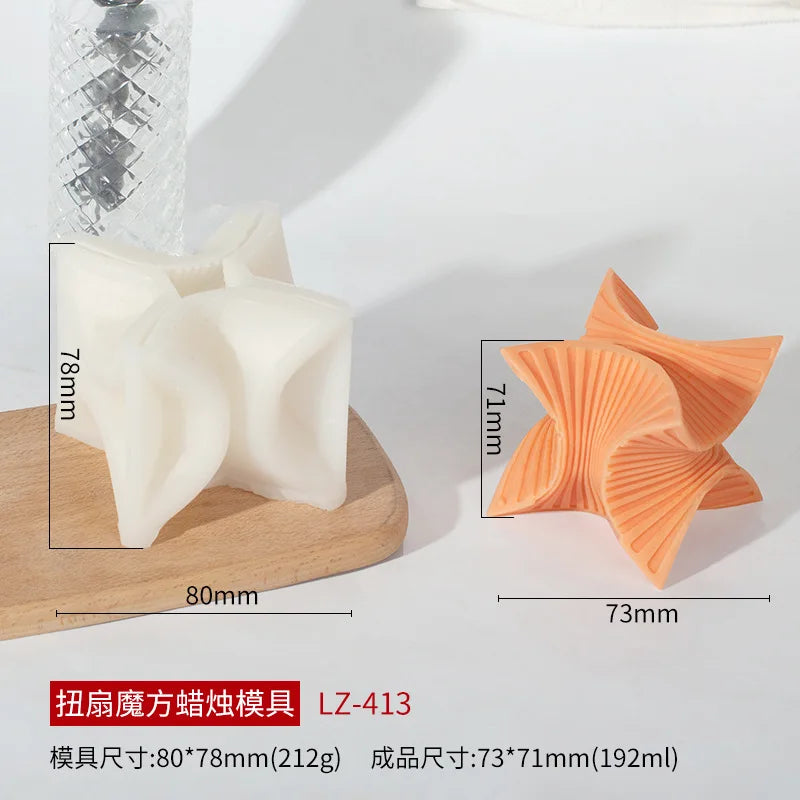 Geometric Silicone Candle Mold