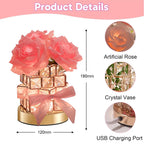 Rose Crystal Glow Lamp