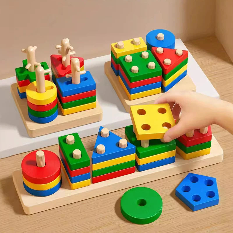 Wooden Shape Matching Puzzle Toy