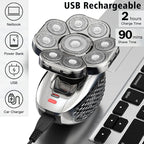 6-in-1 Electric Head Shaver & Grooming Kit