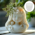 Cute Girl Candle & Succulent Mold
