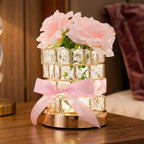 Rose Crystal Glow Lamp