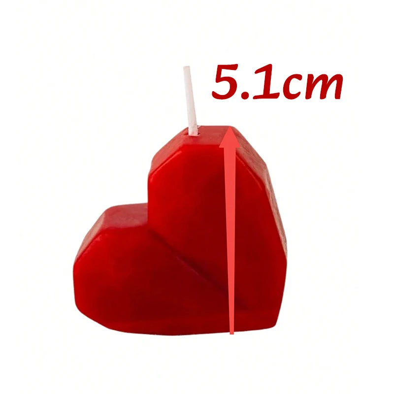 3D Heart-Shaped Love Candle