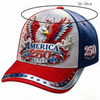 250th Anniversary Patriotic Eagle Baseball Cap