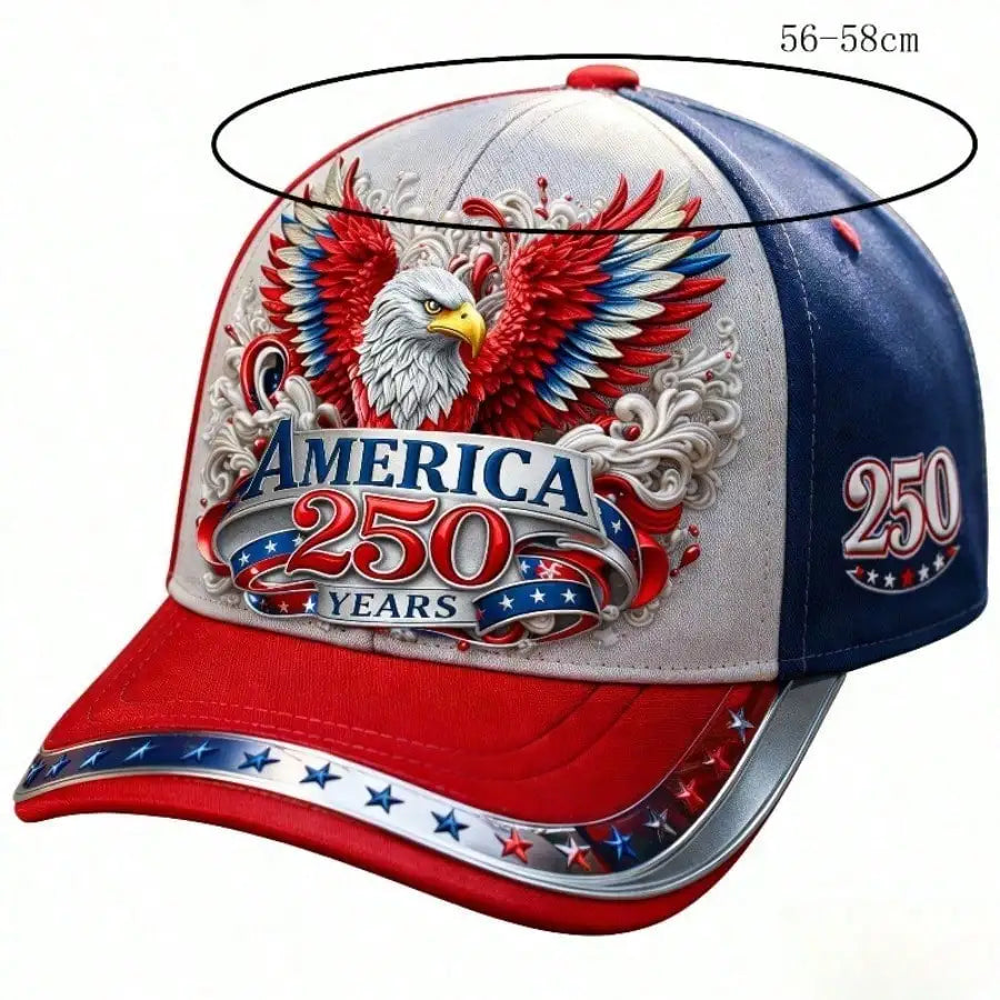 250th Anniversary Patriotic Eagle Baseball Cap