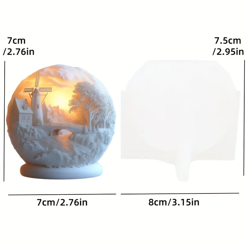 Villa House Silicone Candle Mold