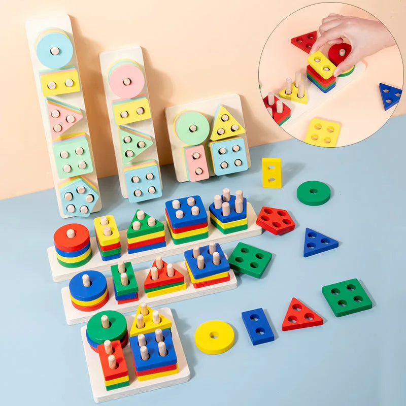 Wooden Shape Matching Puzzle Toy