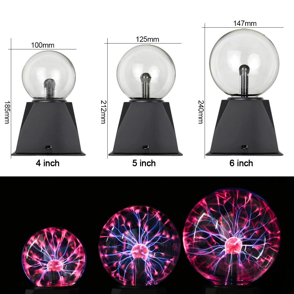 Magic Plasma Ball LED Night Light