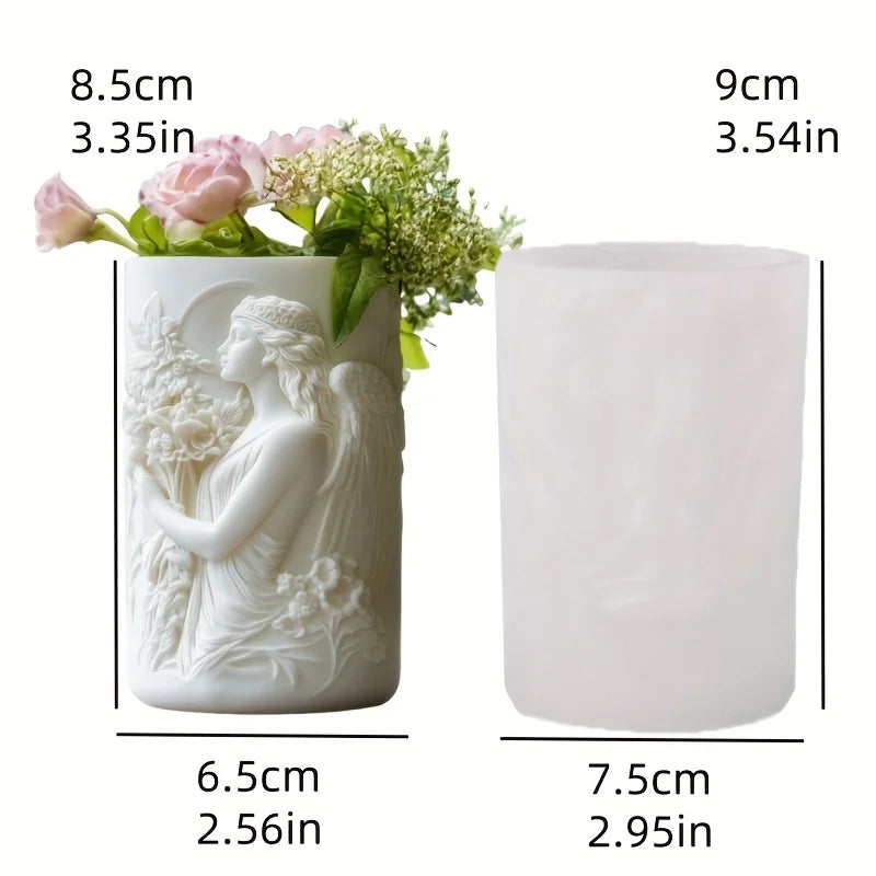 Cute Girl Candle & Succulent Mold