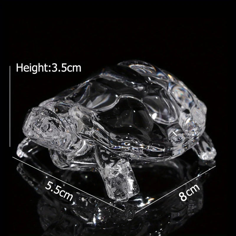 Lucky Crystal Turtle Desk Ornament