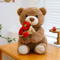 Romantic Rose Teddy Bear Plush Gift