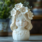 Cute Girl Candle & Succulent Mold