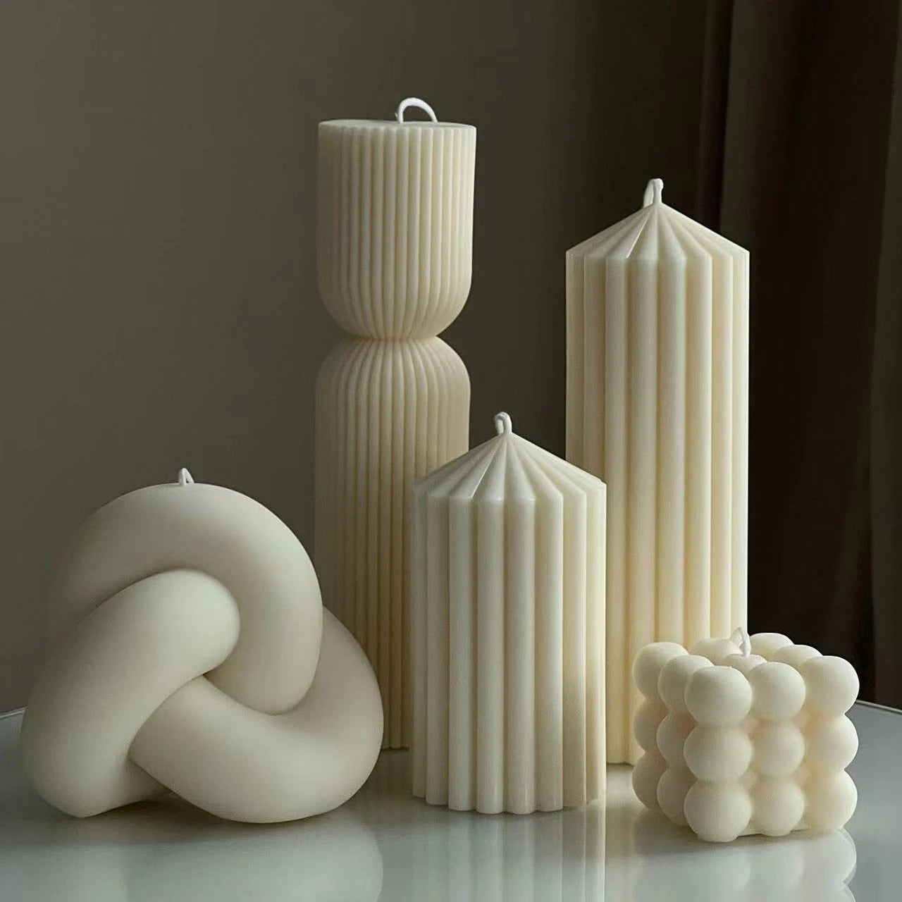 Geometric Silicone Candle Mold