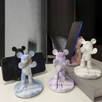 Bulldog Phone Holder Desk Decor Statue
