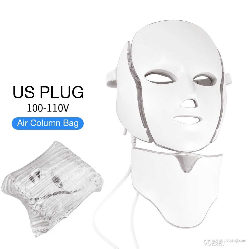 7-Color LED Photon Therapy Face & Neck Mask