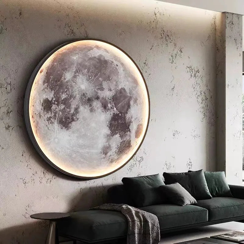 Dimmable LED Moon Wall Light