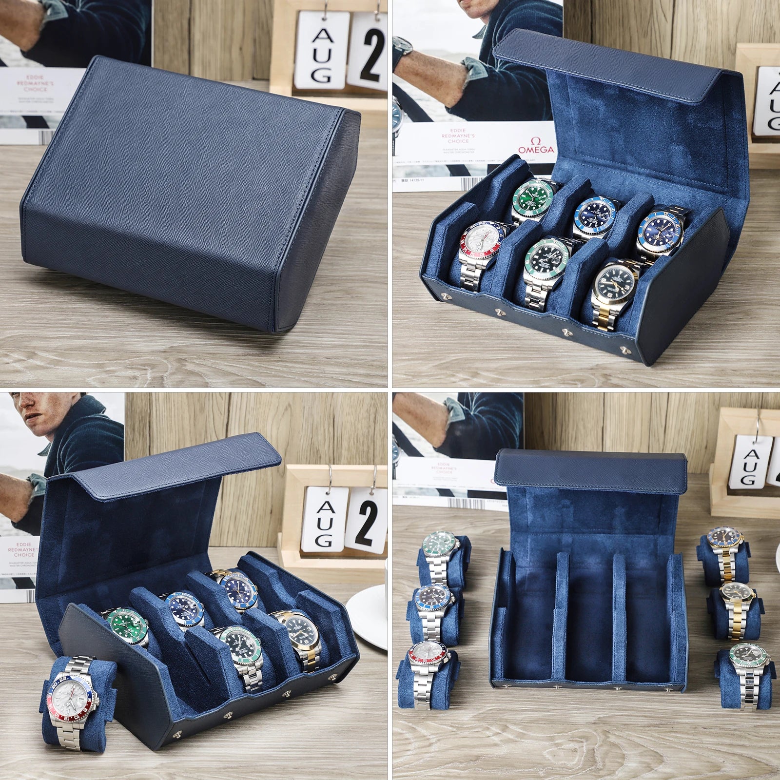 Luxury Leather Watch Travel Case