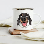 Funny Dachshund Enamel Mug