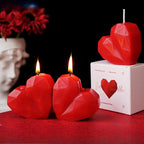 3D Heart-Shaped Love Candle