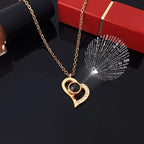 "I Love You" Projection Necklace Gift Set