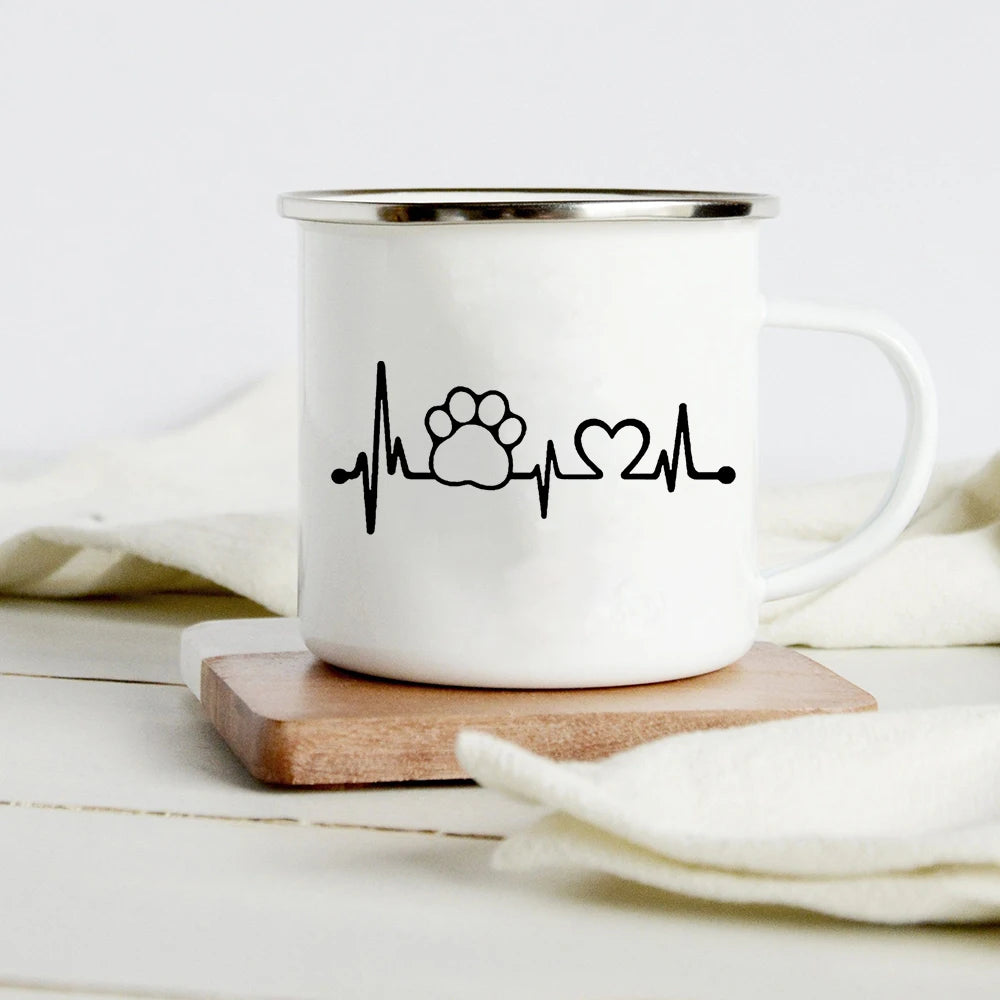 Funny Dachshund Enamel Mug
