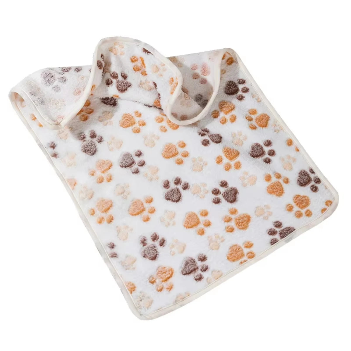 Cozy Paw Print Pet Blanket