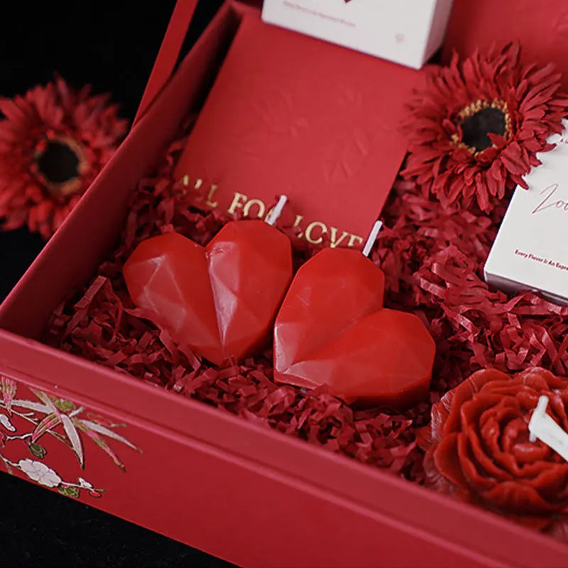 3D Heart-Shaped Love Candle