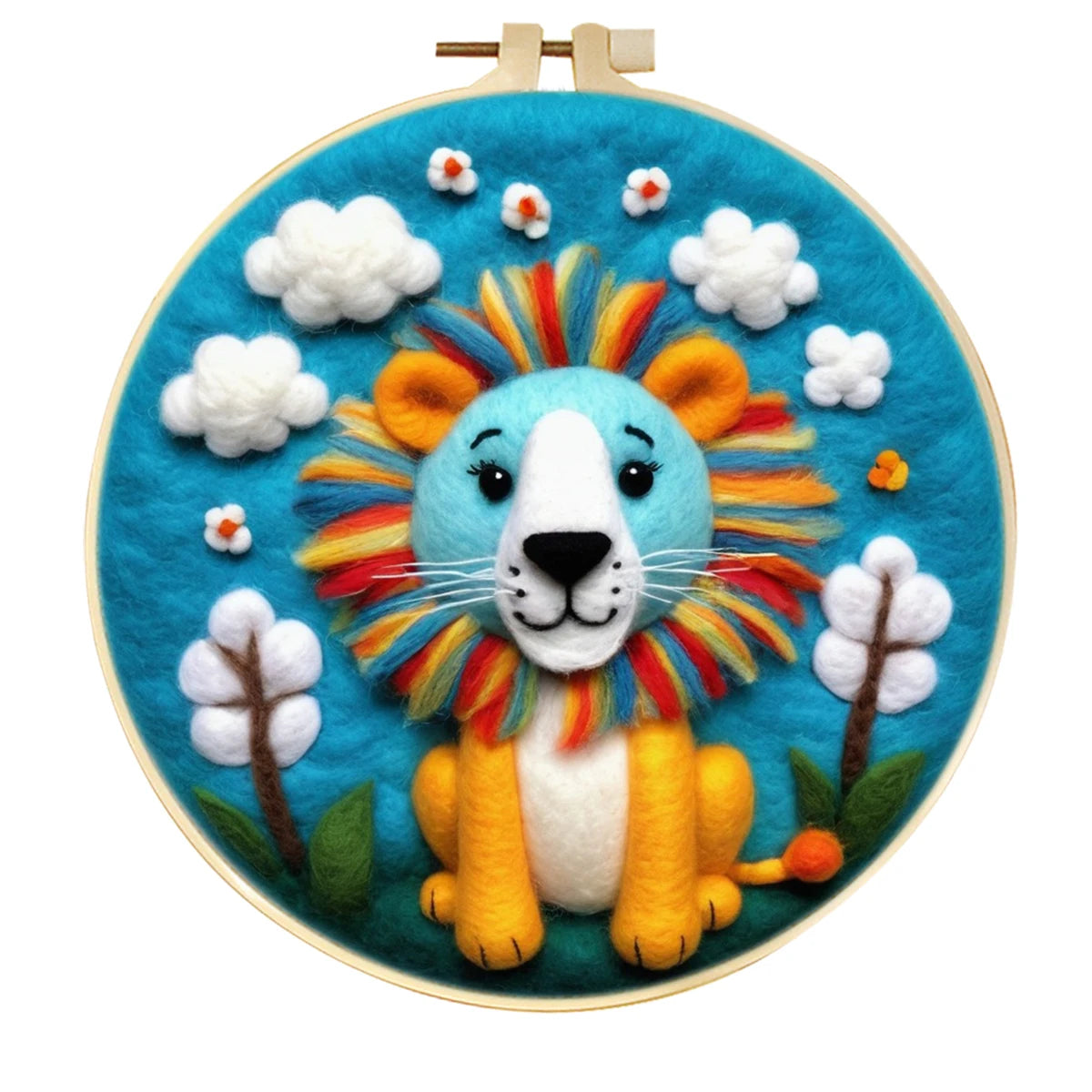 DIY Animal Wool Felting Painting Kit